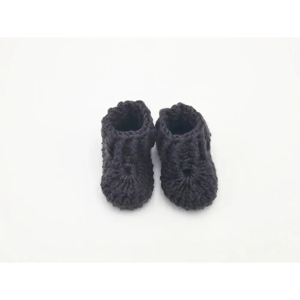 Crocheted Baby Booties – Newborn Shoes, Infant Gift, Neutral Baby Shower